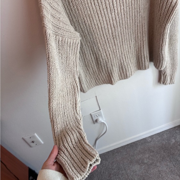 Lauren Manoogian rib boucle pullover in cream - Picture 5 of 9